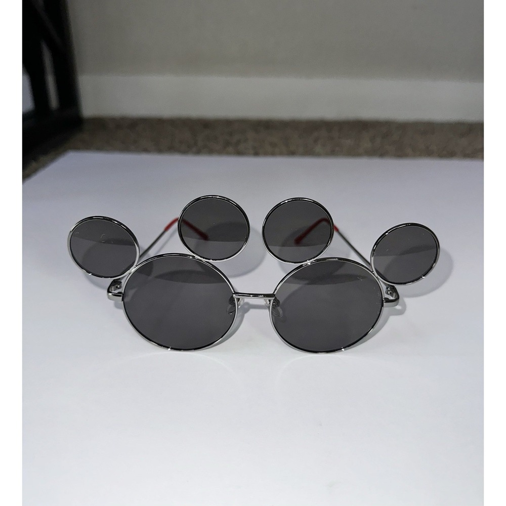Tokyo‎ Disney Resort Sunglasses Mickey Mouse Silver Red Mirror Japan Limited